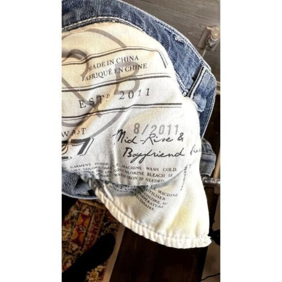 Treasure & Bond‎ Women's Release Hem Crop Boyfriend Jeans - Picture 5 of 6